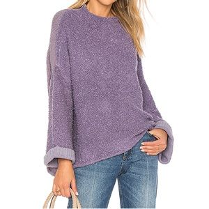 •Free People• Cuddle Up Sweater• NWT • Purple • XS